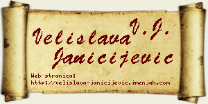 Velislava Janičijević vizit kartica